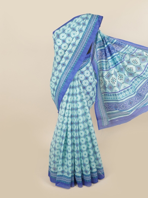 

Pothys Blue Bandhani Saree