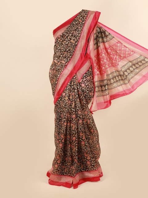 

Pothys Black Floral Saree
