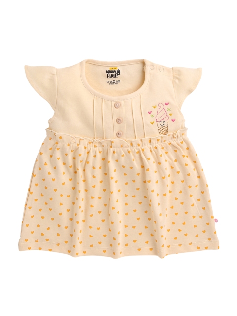 

AMUL Kandyfloss GirlsYellow A-Line Dress, Yellow
