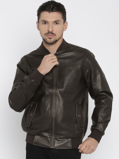 

Solly Jeans Co. by Allen Solly Brown Bomber Jacket