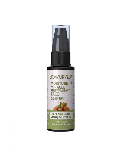 

BIOAYURVEDA Moisture Miracle Renewal Night Face Serum 30ml, White