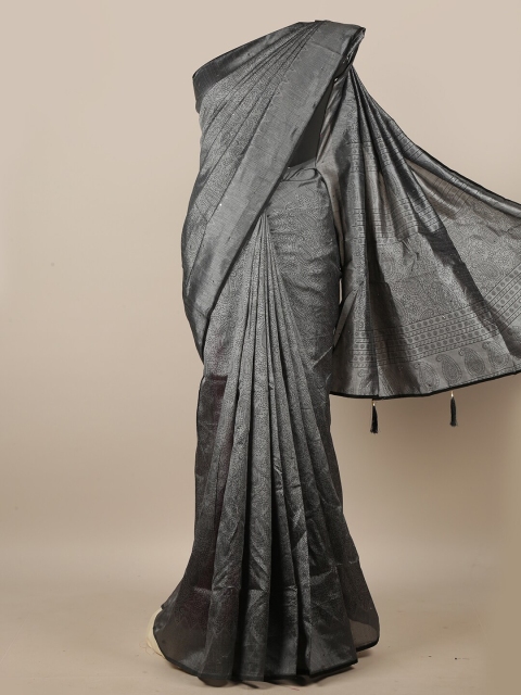 

Pothys Grey Ethnic Motifs Saree