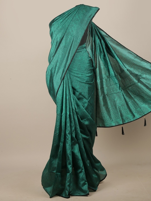 

Pothys Green Paisley Printed Saree