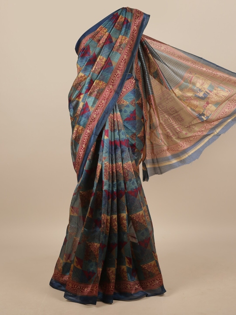 

Pothys Blue & Maroon Saree