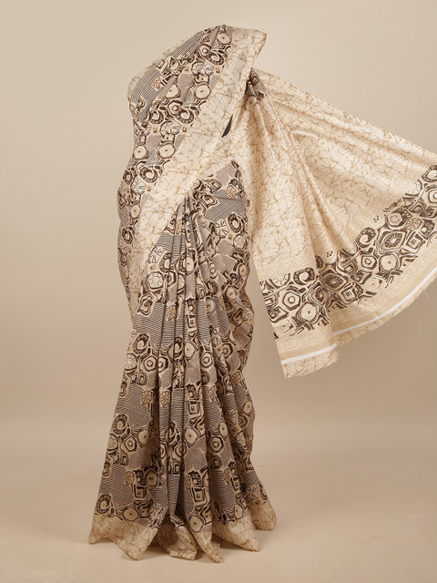 

Pothys Brown & Beige Saree