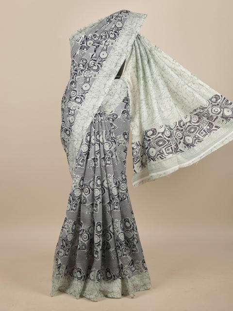 

Pothys Blue & Grey Saree