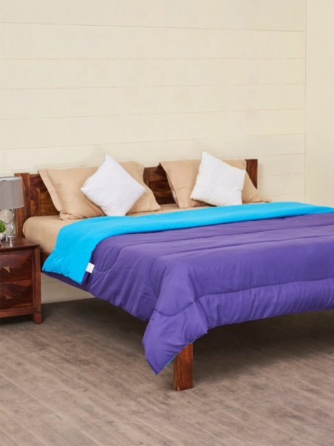 

Home Centre Blue & Purple Mild Winter 150 GSM Double Bed Quilt