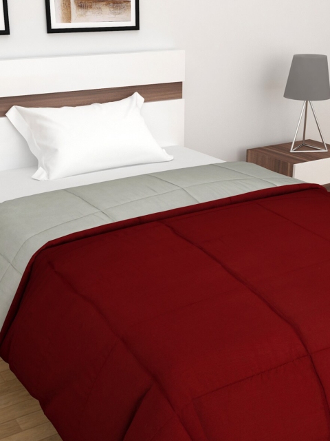 

Home Centre Red & Grey Mild Winter 150 GSM Reversible Double Bed Quilt