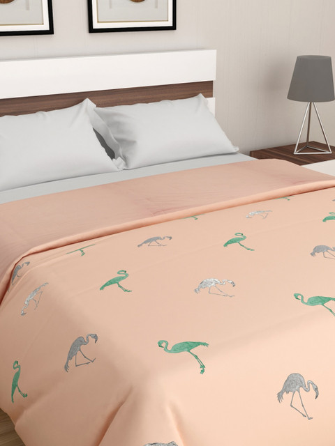

Home Centre Pink Printed Mild Winter Double Bed Comforter