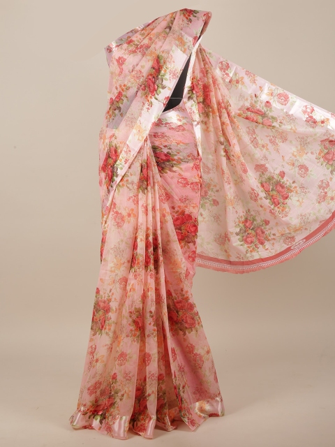 

Pothys Women Pink Printed Cotton Blend Saree