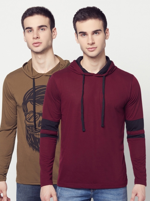

ELEGANCE Men Pack Of 2 T-shirts, Multi