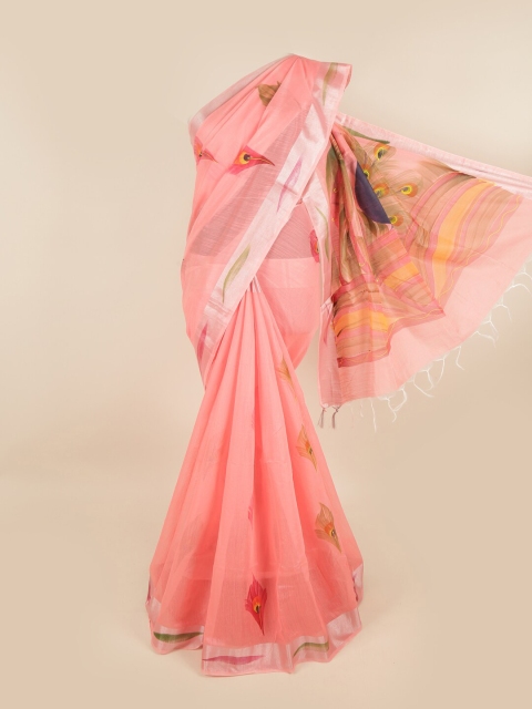 

Pothys Pink Printed Pure Cotton Saree