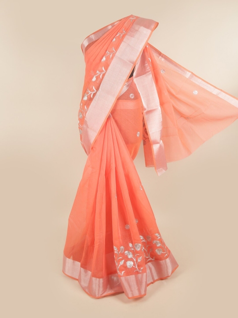 

Pothys Pink Floral Printed Saree