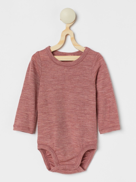 

H&M Girls Pink Solid Wool Bodysuit