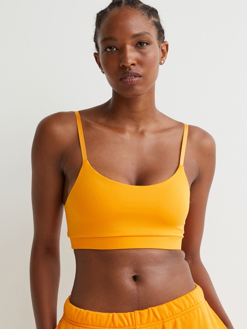 

H&M Women Orange Sports Bra Medium Support