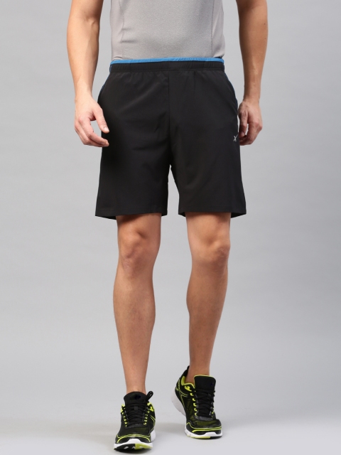 

HRX by Hrithik Roshan Men Black Solid Sports Shorts