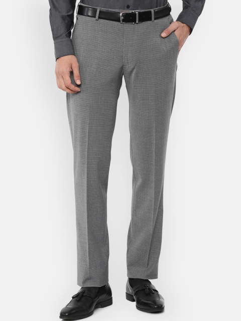 

Louis Philippe Men Grey Slim Fit Formal Trousers