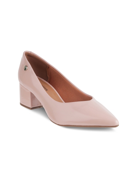 

LEMON & PEPPER Women Pink Block Pumps