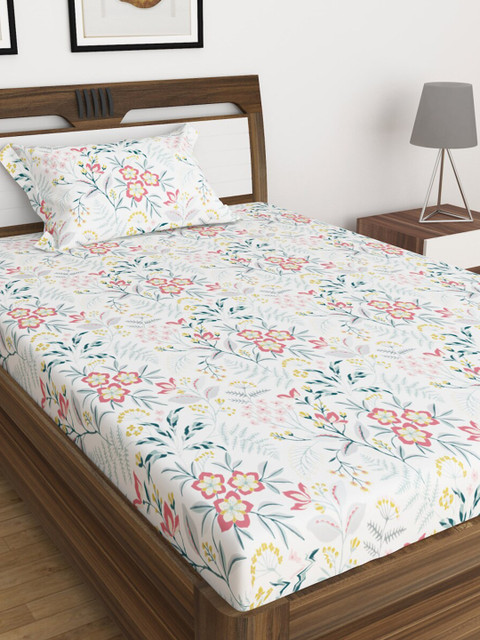 

Home Centre Multicolor Juniper Olinda Printed 2-Piece Single Bedsheet Set, Teal