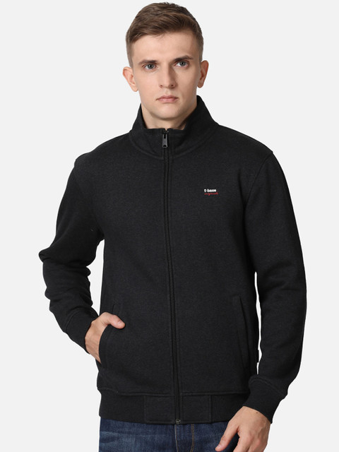 

t-base Men Charcoal Solid Sweatshirt