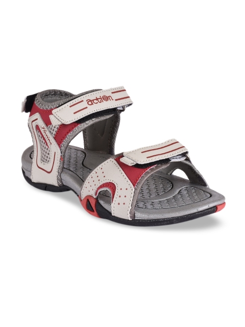 

Action Women Light-Grey-Red Mesh Casual/Sports Floater Sandal