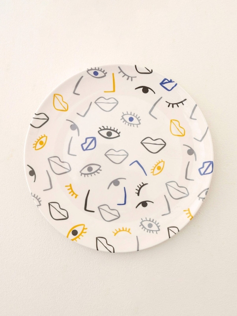 

Home Centre Off White Printed Melamine Dinner Plate