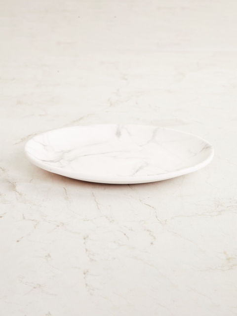 

Home Centre White Abstract Melamine Side Plate