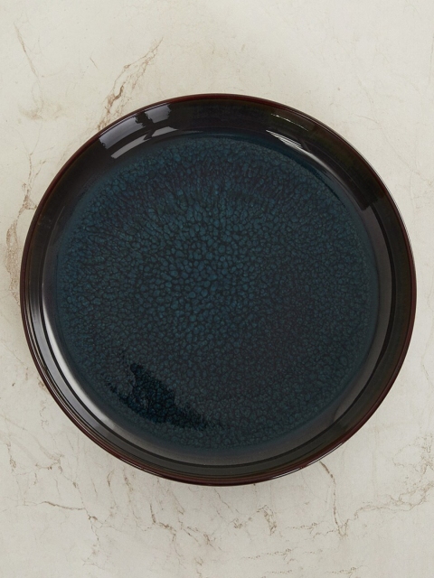

Home Centre Blue Textured Deep Porcelain Plate, Navy blue