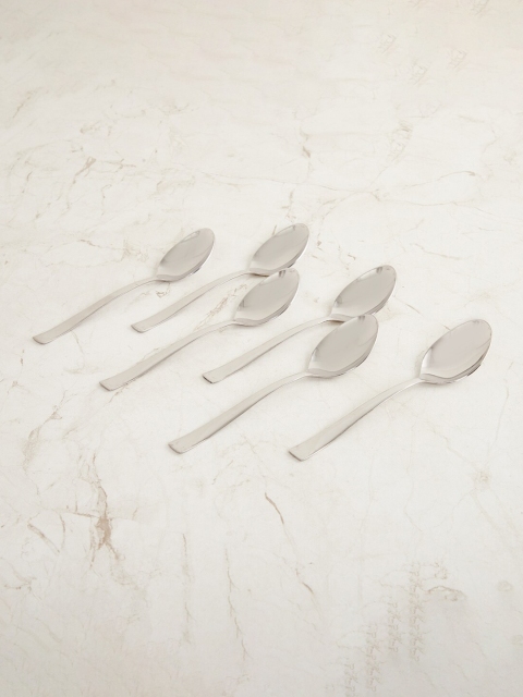 

Home Centre Set of 6 Stainless Steel Dinner Spoons, Silver
