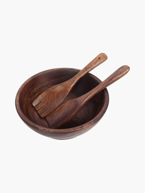 

Homecentre Brown Solid Soup and Nut Bowl Set