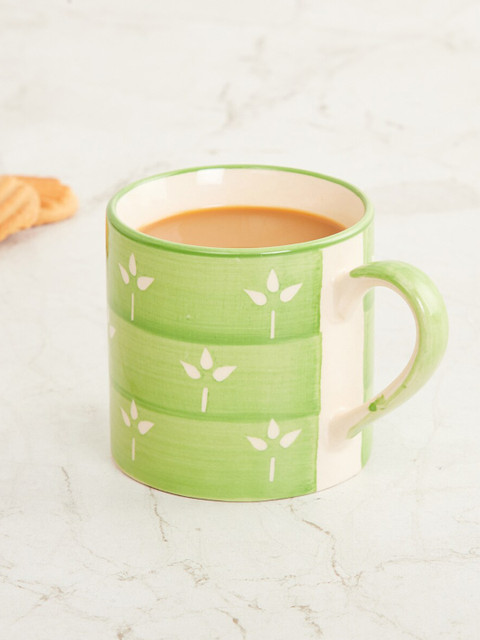 

Home Centre Green Printed Stoneware Mug