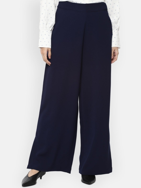 

Van Heusen Woman Women Navy Blue Parallel Trousers