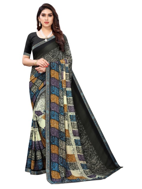 

KALINI Multicoloured Printed Saree, Multi