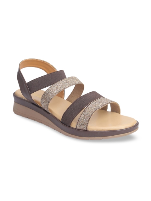 

VALIOSAA Brown Flatform Sandals