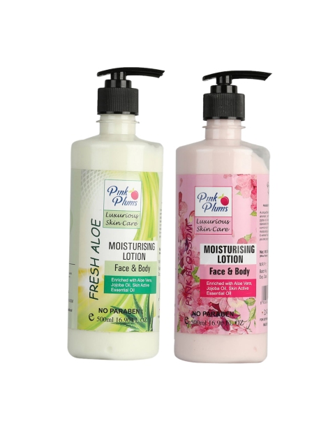 

Pink Plums Multi Aloevera Pink Blossom Face & Body Lotion 500 Ml