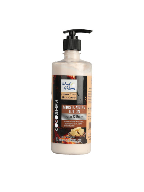 

Pink Plums Unisex Cocoshea Face & Body Moisturizing Body Lotion 500ml, Multi