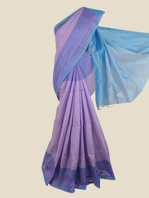 

Pothys Violet & Blue Pure Cotton Saree