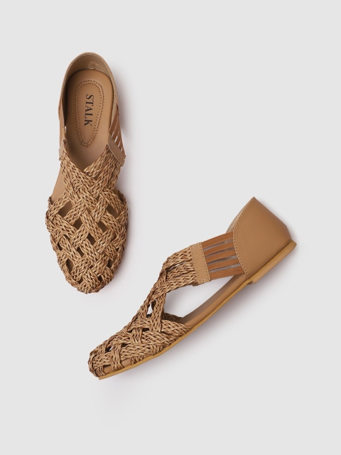 

STALK Women Beige Ballerinas Flats