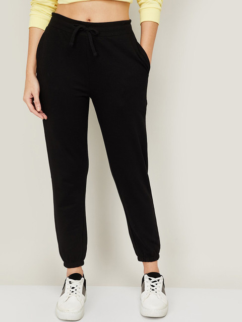 

Fame Forever by Lifestyle Women Black Solid Joggers
