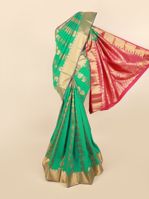 

Pothys Women Green Woven Design