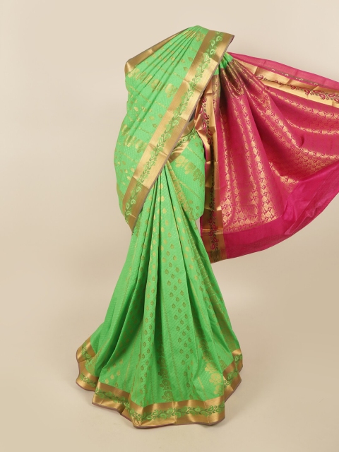 

Pothys Women Green Woven Design