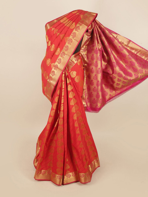 

Pothys Women Orange Woven Design
