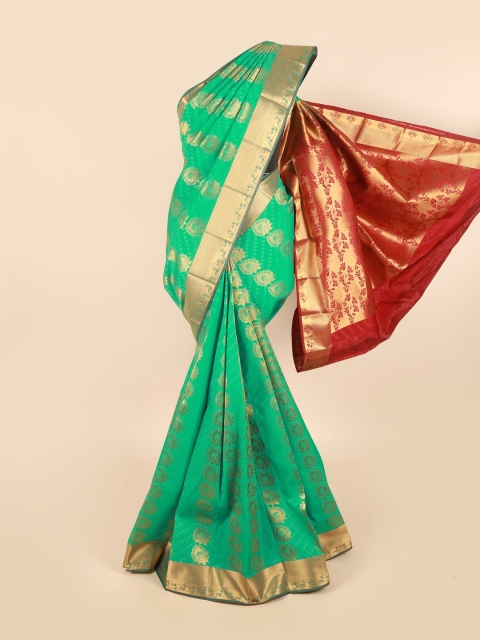 

Pothys Women Green Woven Design