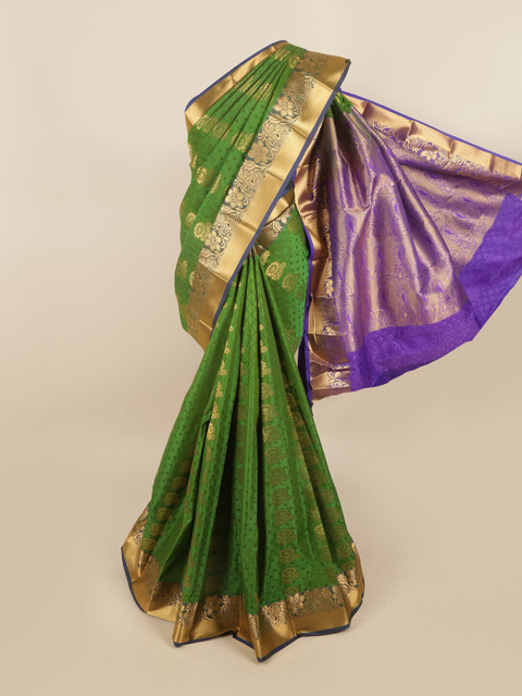 

Pothys Women Green Woven Design