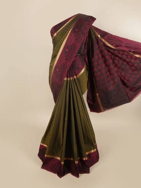 

Pothys Women Green Woven Design