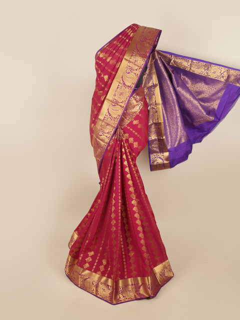 

Pothys Women Maroon Woven Design