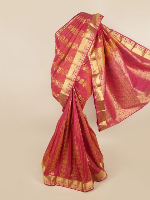 

Pothys Women Orange Woven Design