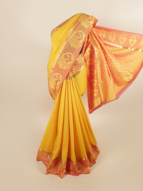 

Pothys Women Yellow Woven Design