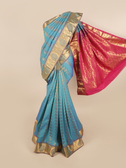 

Pothys Women Blue Woven Design