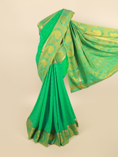 

Pothys Women Green Woven Design